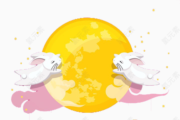 中秋节月亮和玉兔