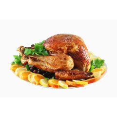 一盘感恩节火鸡大餐