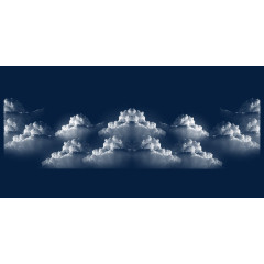 欢乐喜庆元宵展板白云