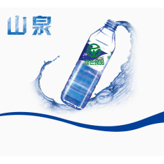 自然山泉水装饰效果