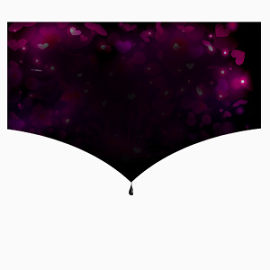 紫色边框文字框素材