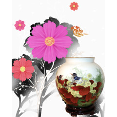 中国风陶瓷背景素材