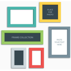 文艺彩色照片墙