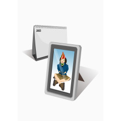 相框日历矢量图