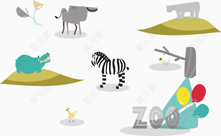 矢量图去动物园