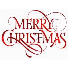 矢量圣诞节英文艺术字
