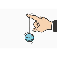 玩溜溜球矢量图