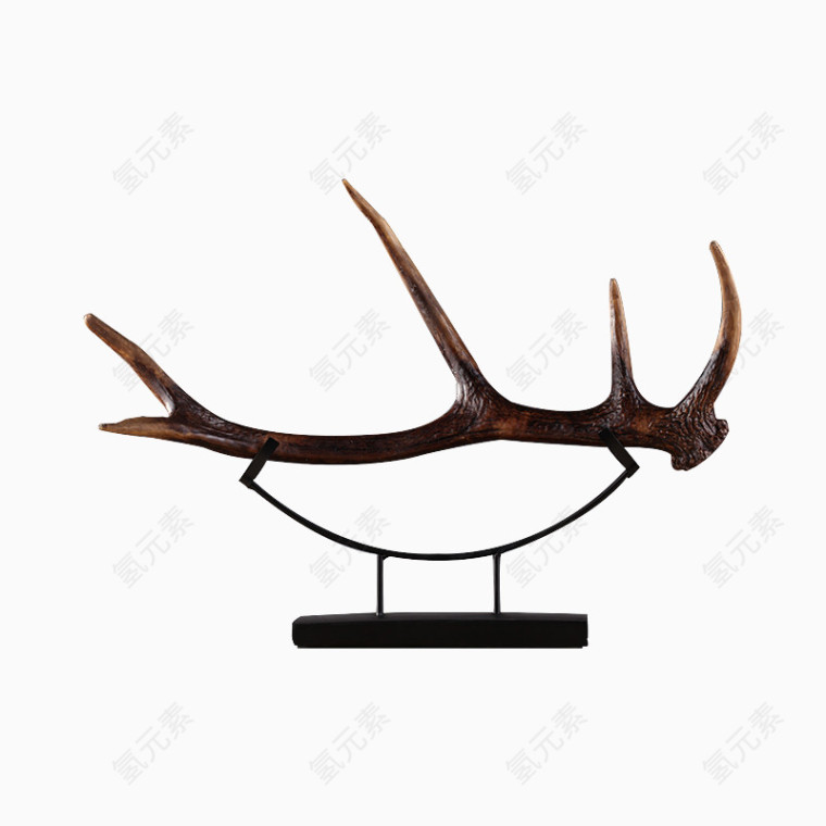 铁艺鹿角摆件
