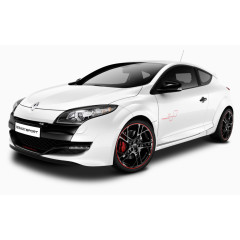 白色雷诺雷诺梅甘娜RS奖杯汽车