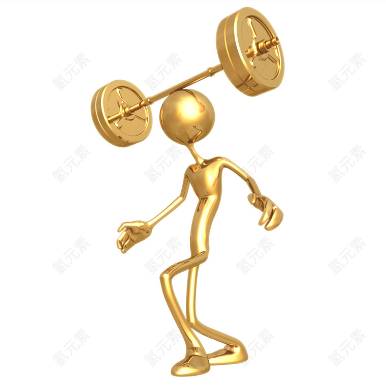 超清晰3D小金人