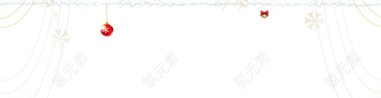 气球雪花圣诞挂件图案