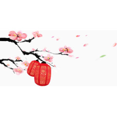 梅花灯笼素材