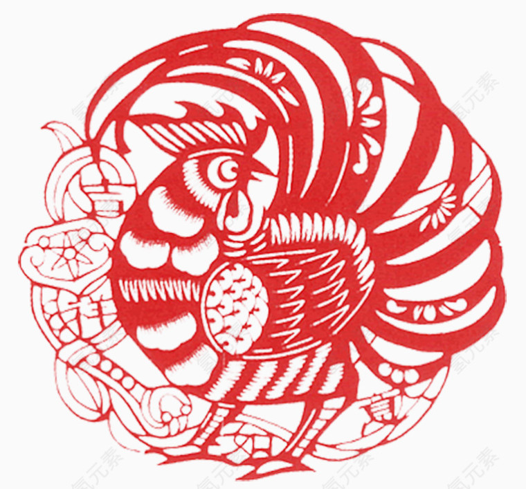 2017鸡年剪纸