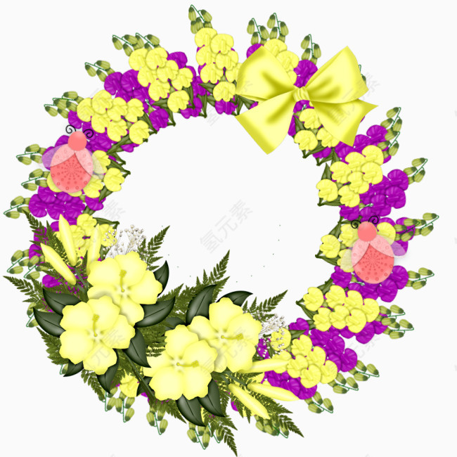 彩色花环