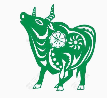 剪纸牛