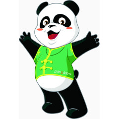 卡通可爱的的中国熊猫