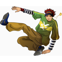 潮流人物街舞少年