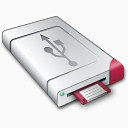 红白色存储硬件图标