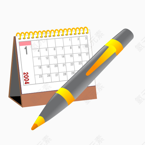 日历工具矢量图素材图