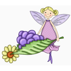 拿着果实的花仙子