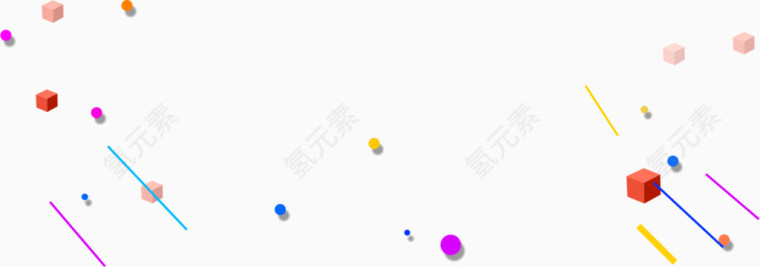 漂浮的几何形状