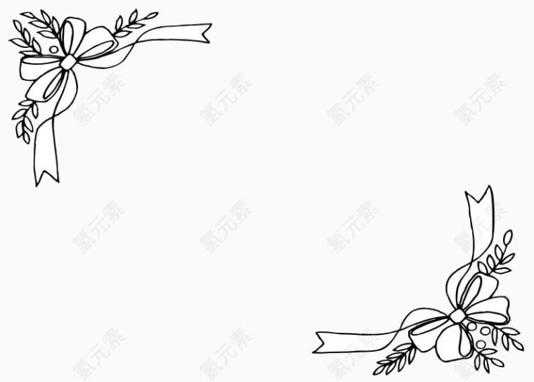 蝴蝶结花纹