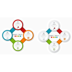 矢量商务分类图标图案