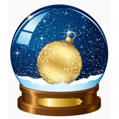 圣诞节水晶球免抠素材