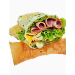 非常可口的煎饼果子图片