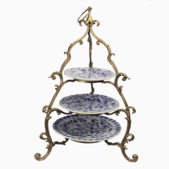 青花瓷装饰陈列架