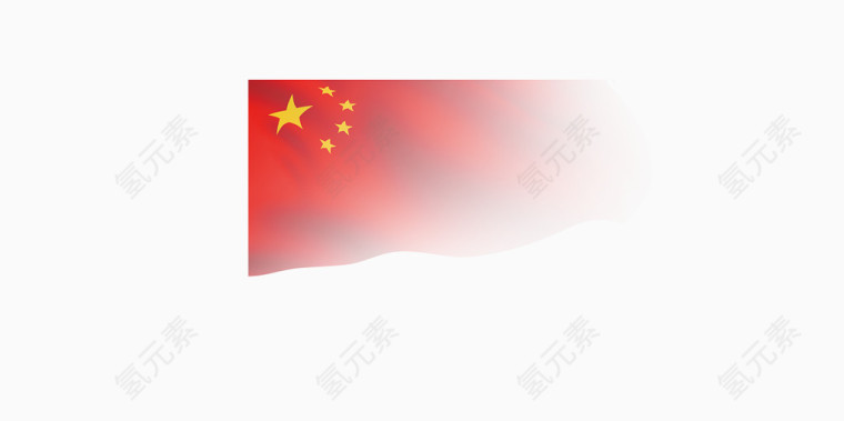 漂浮的红旗