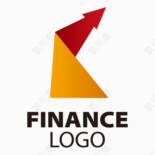 红色箭头LOGO设计元素矢量图