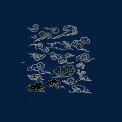 水墨祥龙云花纹矢量素材下载