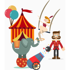 精彩表演插图矢量图