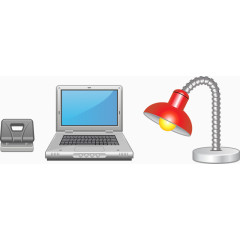 卡通手绘笔记本电脑