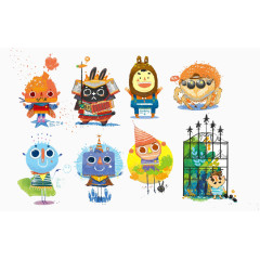 卡通森林小精灵