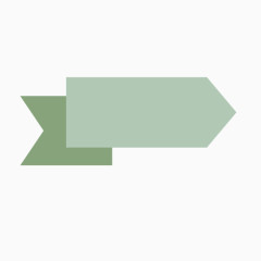 绿色箭头标题标签矢量素材