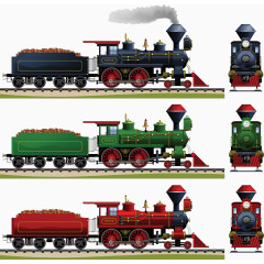 卡通手绘卡通火车头