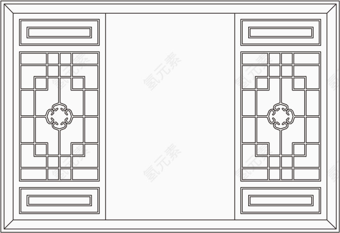 传统古典中式窗