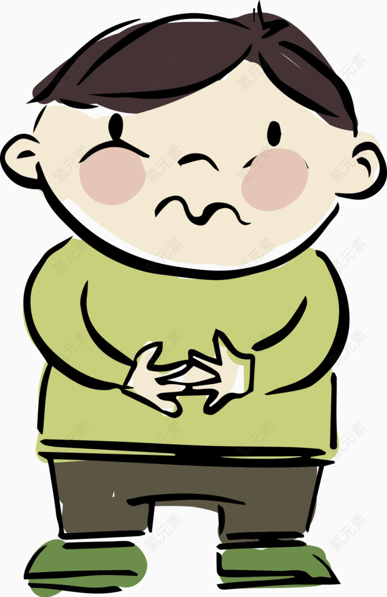 思考问题的小朋友