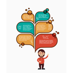 矢量PPT可爱商务元素