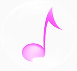 紫色音符样式宣传海报