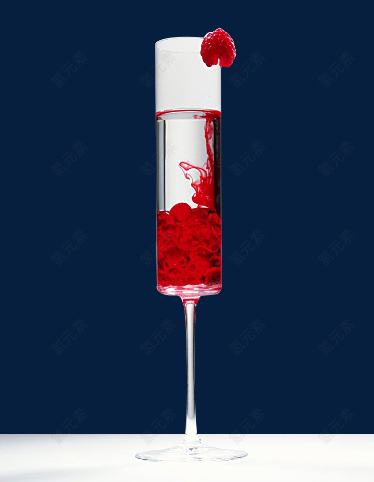 透明高脚玻璃酒杯