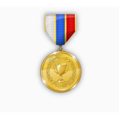 矢量奖杯金色第一