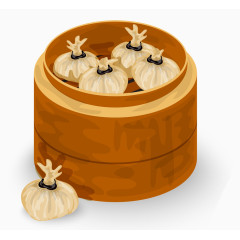 小笼包矢量图