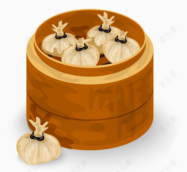 小笼包矢量图