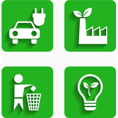 节能环保海报PNG矢量元素