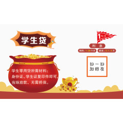 学生贷款海报