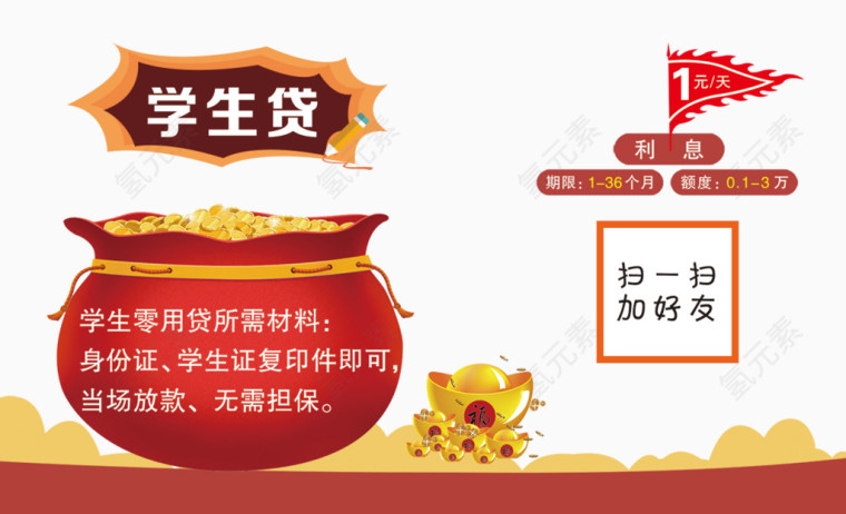 学生贷款海报