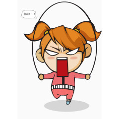 跳绳减肥女孩